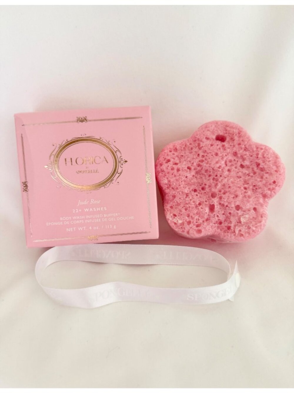 Florica By Spongelle Jude Rose Body Wash Infused Buffer 22+ Washes 4 oz Exfoliat